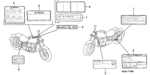 VT1100C2 Лейбл предостережения