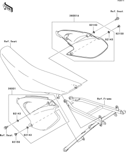 KX125 Боковые обтекатели