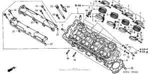 CB600F Головка цилиндров