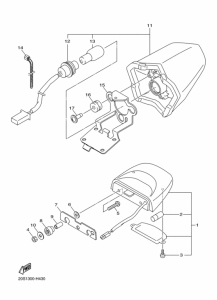 XJ6N Taillight unit ass`y