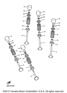 YZ400FK Клапана