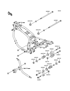 ZX1100 Рама ,крепежные детали