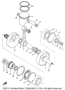 DT1MX Crank & piston