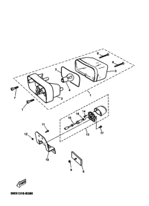 TZR50 Taillight unit ass`y