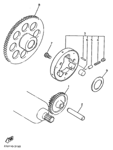 XV500 Муфта стартера