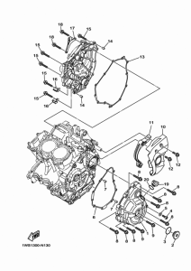MT07 Крышка картера двигателя