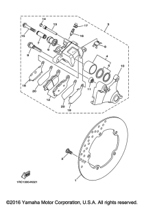 FZ09 Задний суппорт