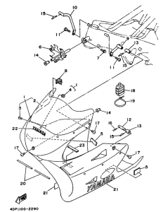 TZ250 Обтекатель 1