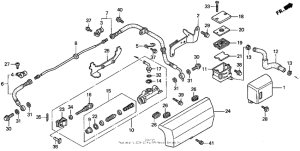 GL1500CT Задний главный тормозной цилиндр