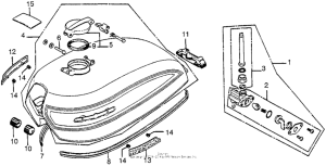 CB750 Топливный бак