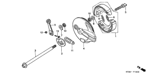 XR200R Задний тормоз