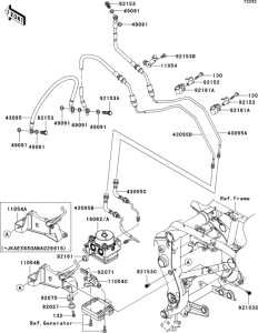 EX650 Тормозные трубки