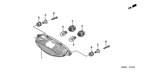 VTR1000F Taillight unit ass`y