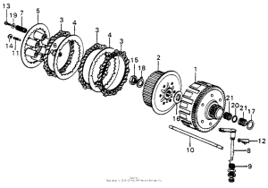 CR250 Сцепление