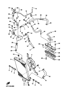 XVZ13TFS Радиатор и шланг