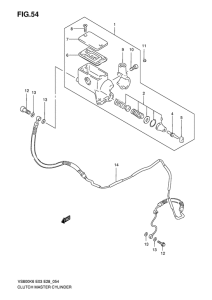 VS800 Главный цилиндр сцепления