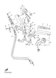 FJR1300A Steering handle & cable