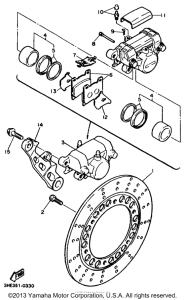 FZR600RKC Задний суппорт