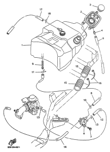 YP125 Топливный бак
