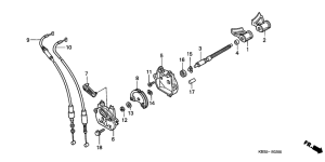 NSR125R Клапан выхлопа