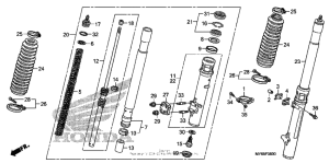 XR650L Передняя вилка