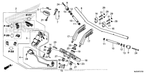 NC700J (DCT) Handlebar + Top Bridge