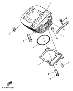 TW200E Цилиндры