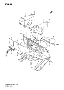 AN650 (ABS) Багажник передний