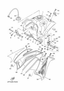 TT-R125LWE Топливный бак