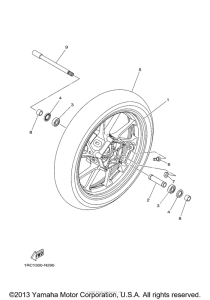 FZ09ER Переднее колесо