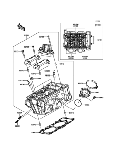 EX650 Головка цилиндров