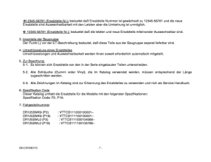 DR125 Catalog preface