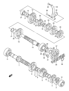 DR250 Трансмиссия