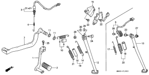 XL600V Pedal / stand