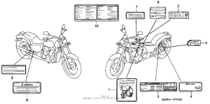 VT600CD Предупредительные таблички