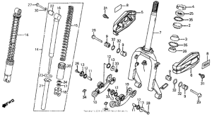 CH125 Передняя вилка