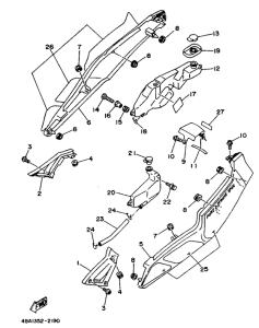 TZR80RR Боковые обтекатели