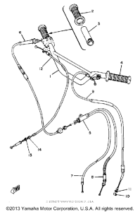MX80G Handlebar-cable