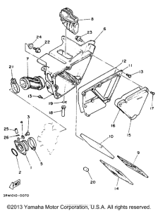 XT225E Воздушный фильтр