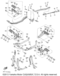 XV1100FC Подножки