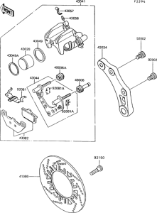 ZG1000 Задний тормоз