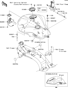 ZR1000 Топливный бак