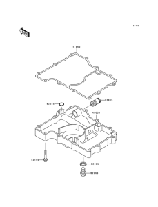 ZX750 Breather body / oil pan