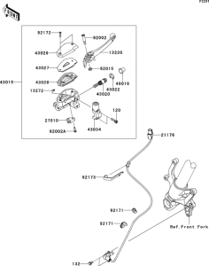 ZR800 Главный тормозной цилиндр