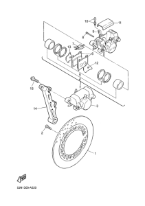 BT1100 Задний суппорт