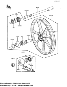 KZ650 Front wheel / hub