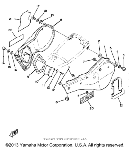 YZ465H Боковые обтекатели