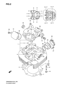 DR650 Головка цилиндров