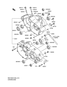 RM100 Картер двигателя
