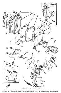 YZ60J Впускная система